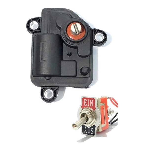 Exhaust gas flap actuator 3-pole 12V